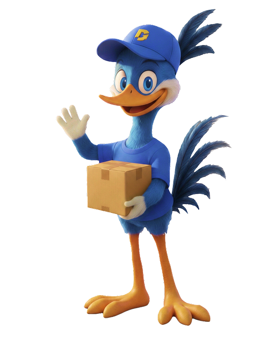 Danny with a parcel
