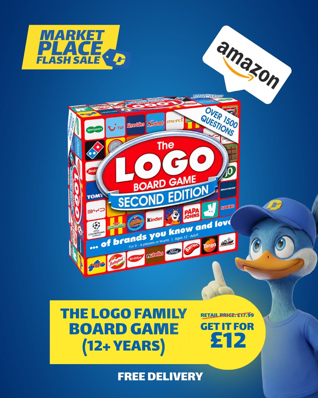 The Logo Family Board Game, Second Edition — over 1,500 questions on famous brands. Retail £17.99, get it for £12 with free delivery in Gibraltar.